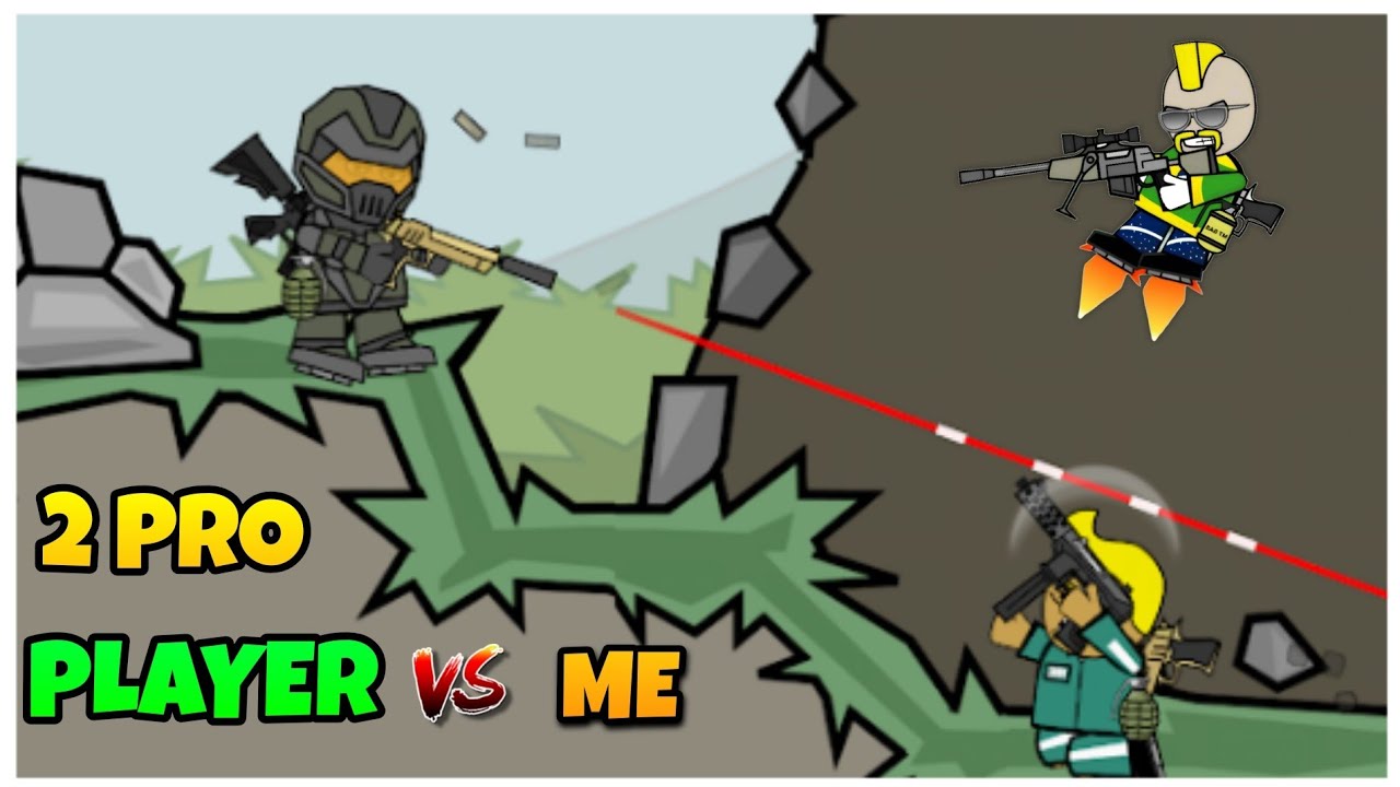 DAY-265 | Mini Militia Classic : 2 PRO PLAYER vs Me Gameplay 🔥#minimilitiaclassic #minimilitia#viral