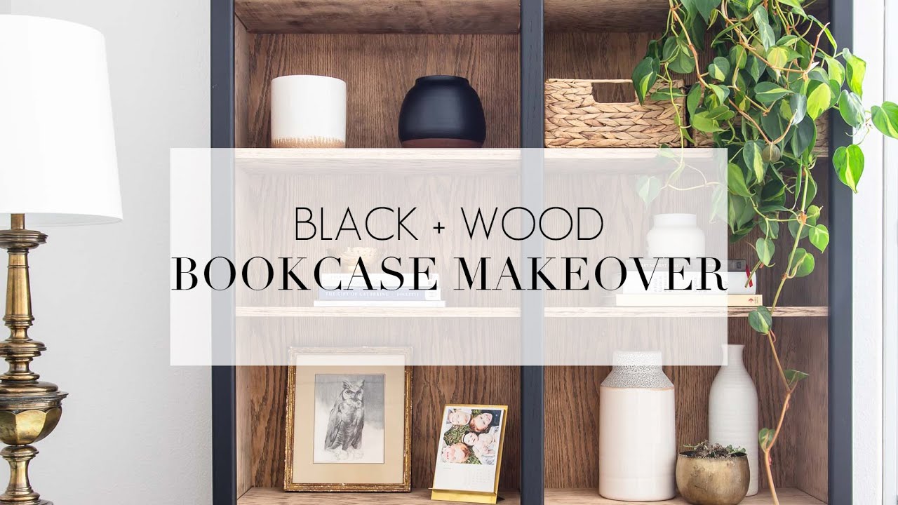 DIY Oak Bookcase Makeover