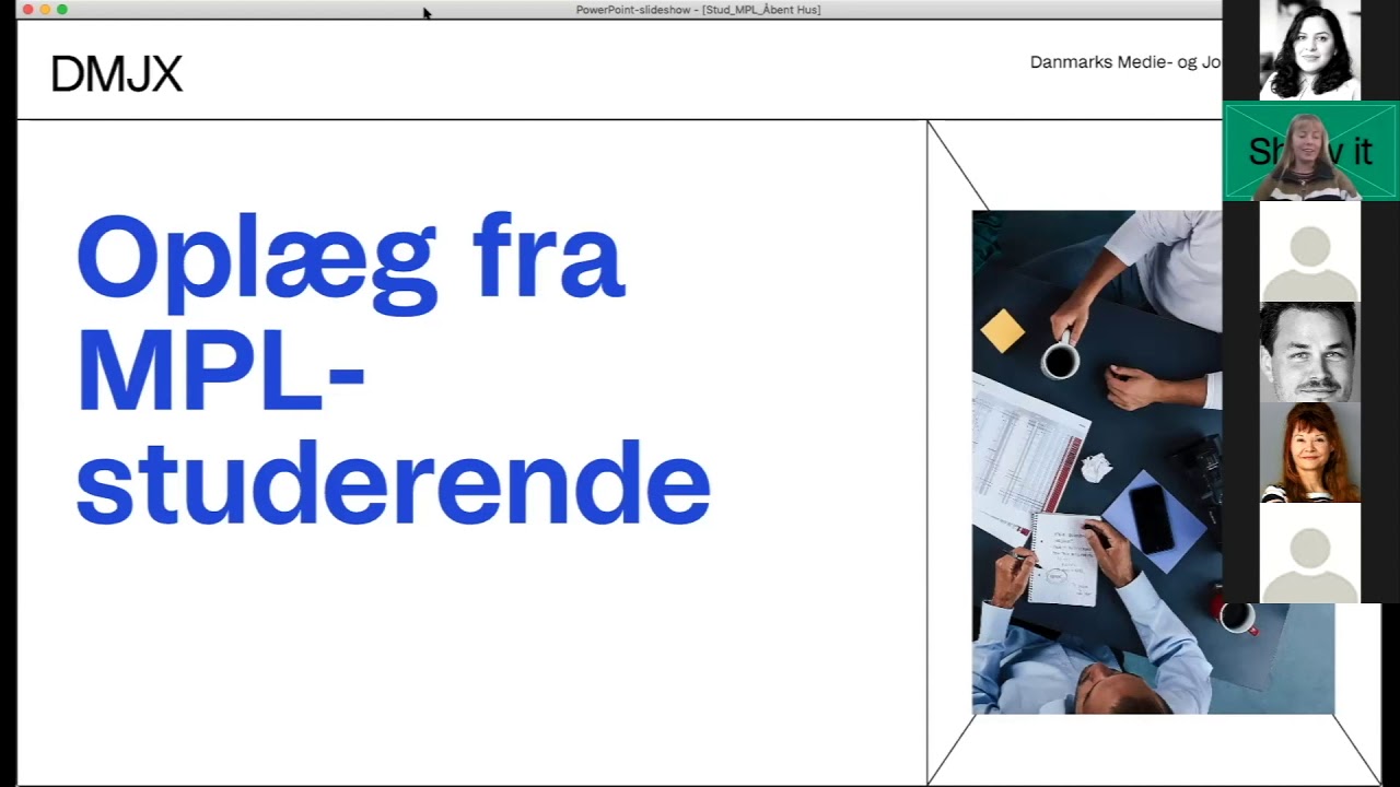 Medieproduktion og Ledelse Åbent Hus 2021