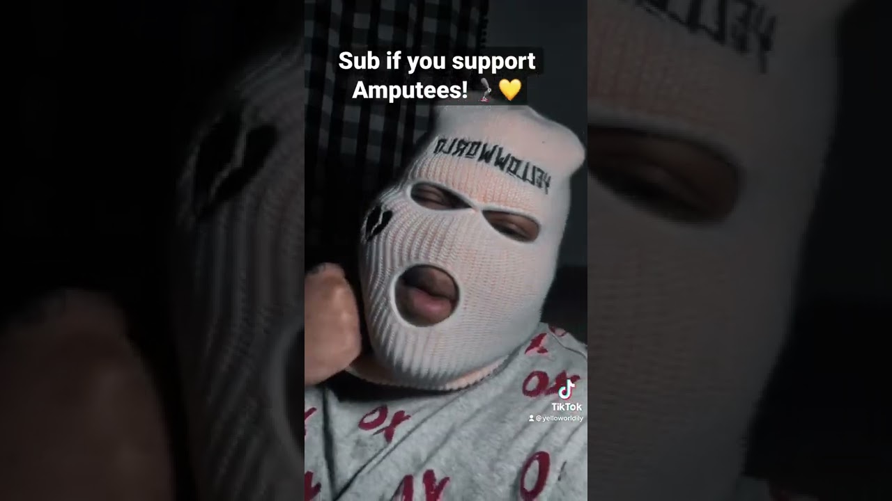 Support Me if you support Amputees! 🦿💛#amputee #yellow