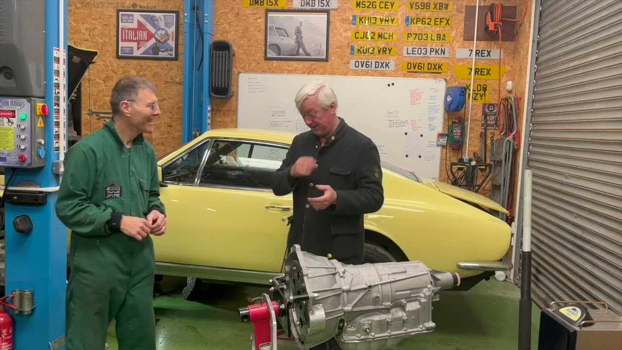 Changing the gearbox in a 1970s Aston Martin V8