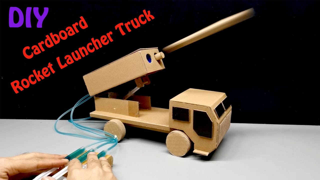 How to Make Rocket Launcher Truck From Cardboard | DIY cardboard crafts