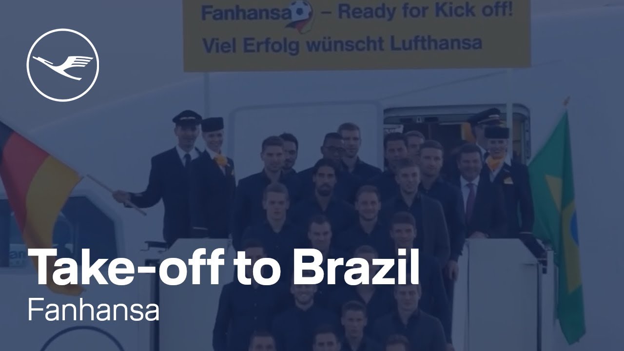 Fanhansa – Abflug der deutschen Nationalmannschaft nach Brasilien | Lufthansa