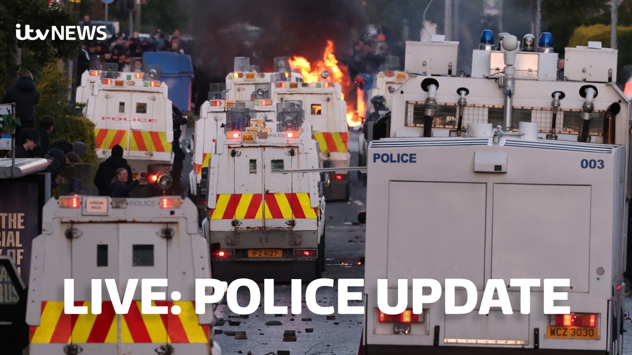 Watch LIVE - Northern Ireland police give update on Belfast unrest