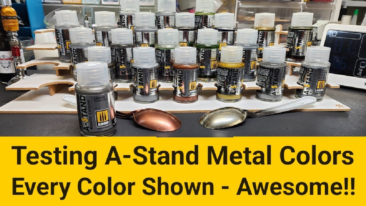 Testing A-Stand Metal Colors by Ammo - Every Color Shown !! Alclad Replacement?