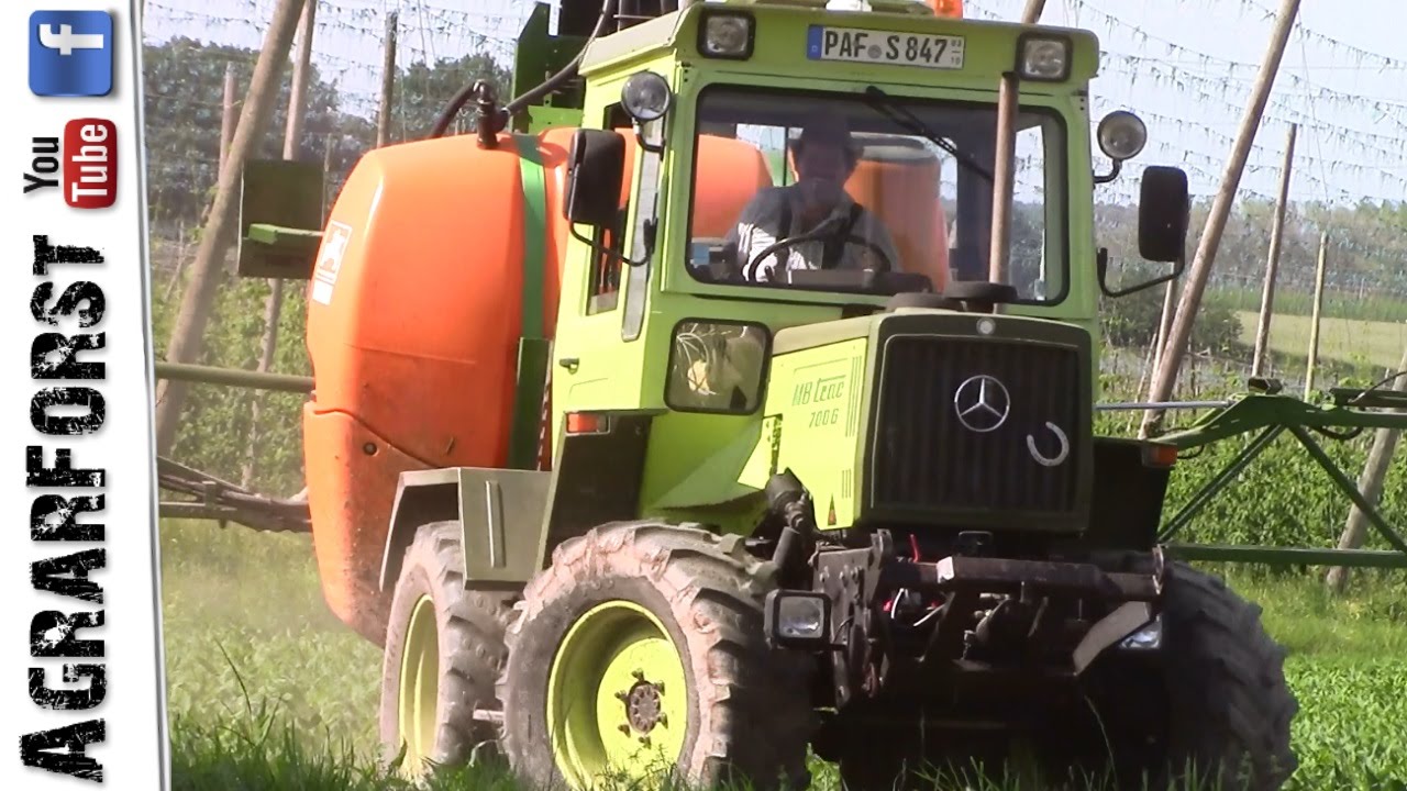 Pflanzenschutz 2016 | MB Trac 700 | Amazone Anbaufeldspritze UF