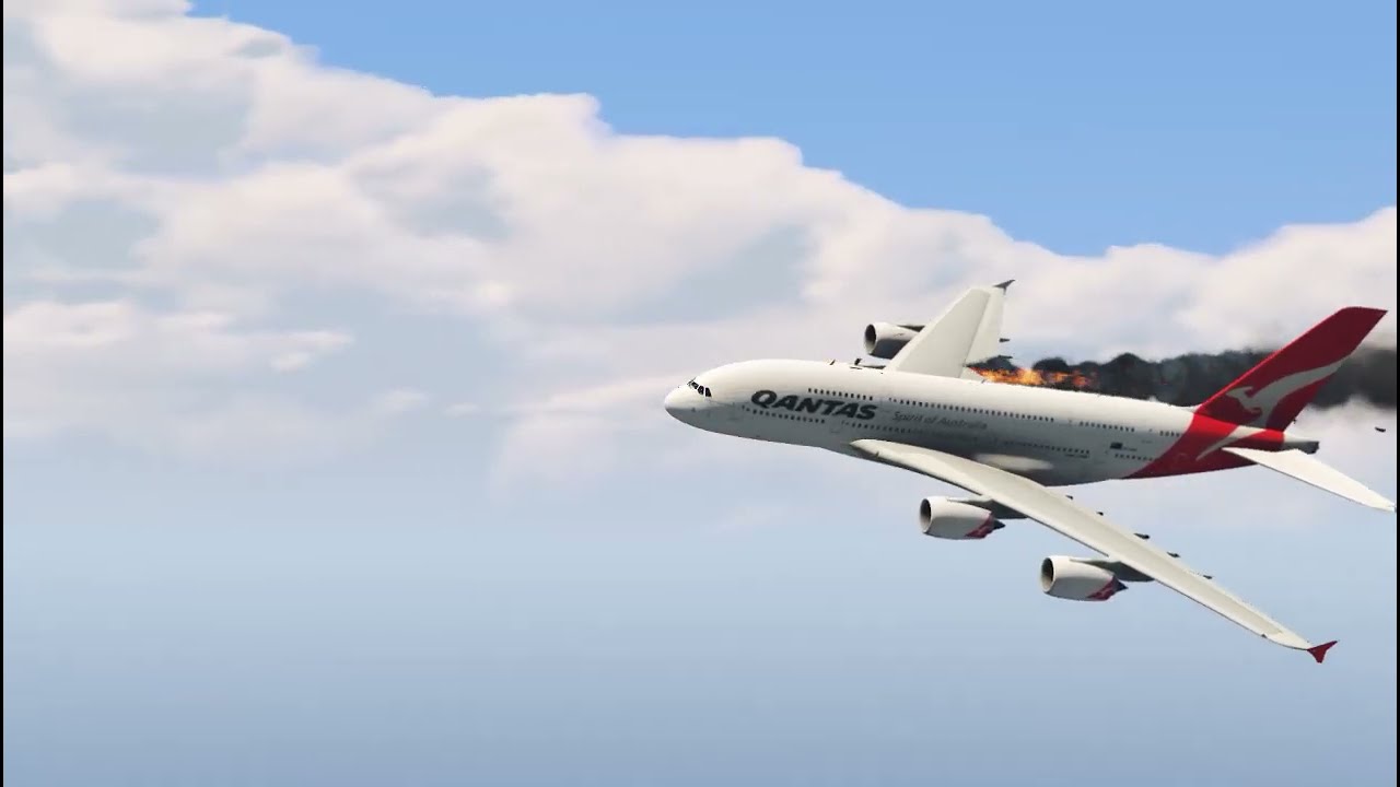 Airbus A380 Crashes Into sea beach | Air Crash Investigation | A Shocking Survival Tale- GTA 5