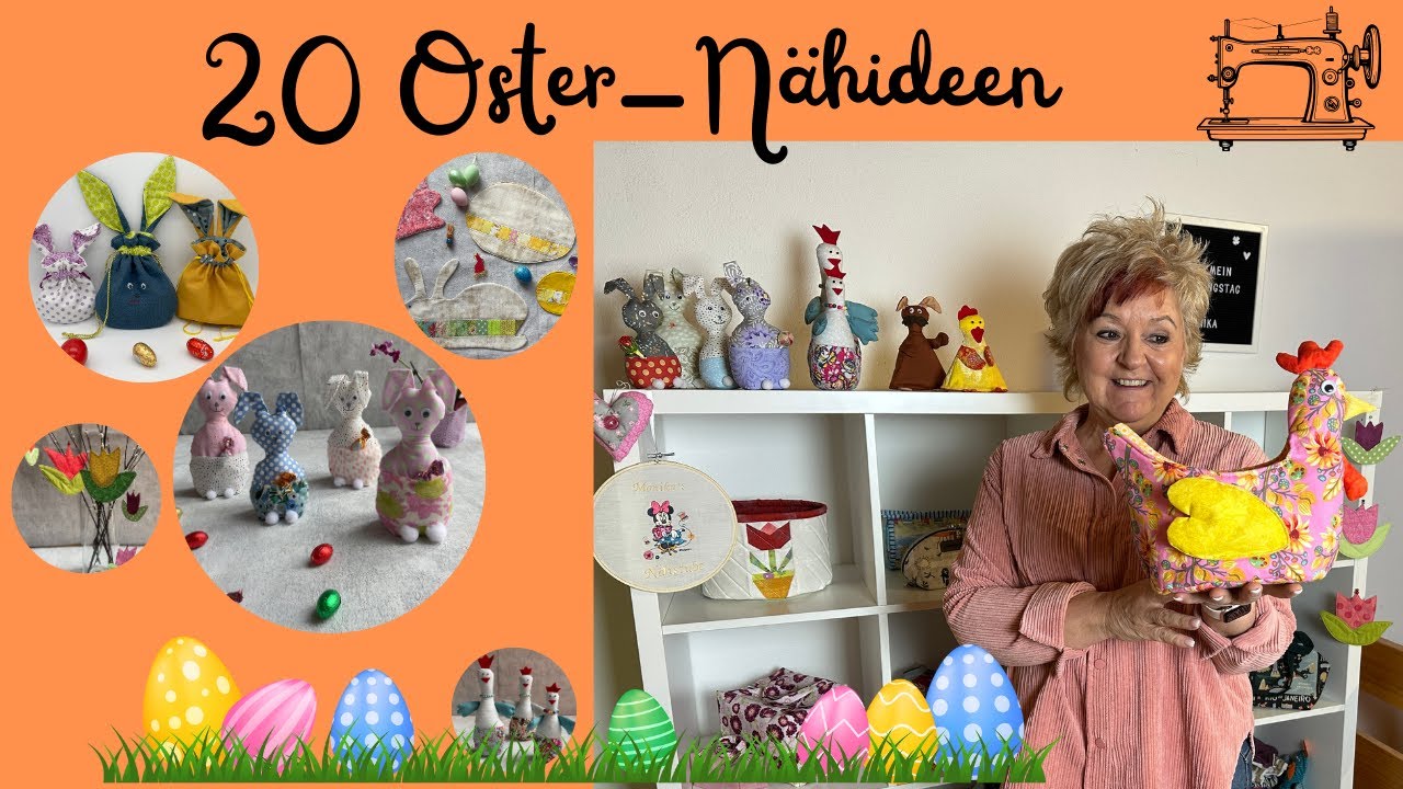 20 kreative Nähideen für Ostern - Dekoration, Geschenke & DIY Projekte