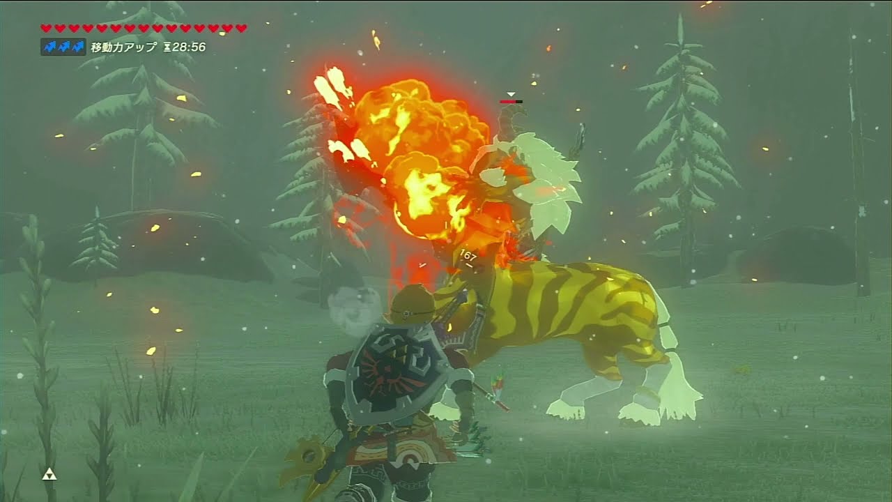 金ライネル（大剣）と戦ってみた（ゼルダの伝説 Breath of the Wild）