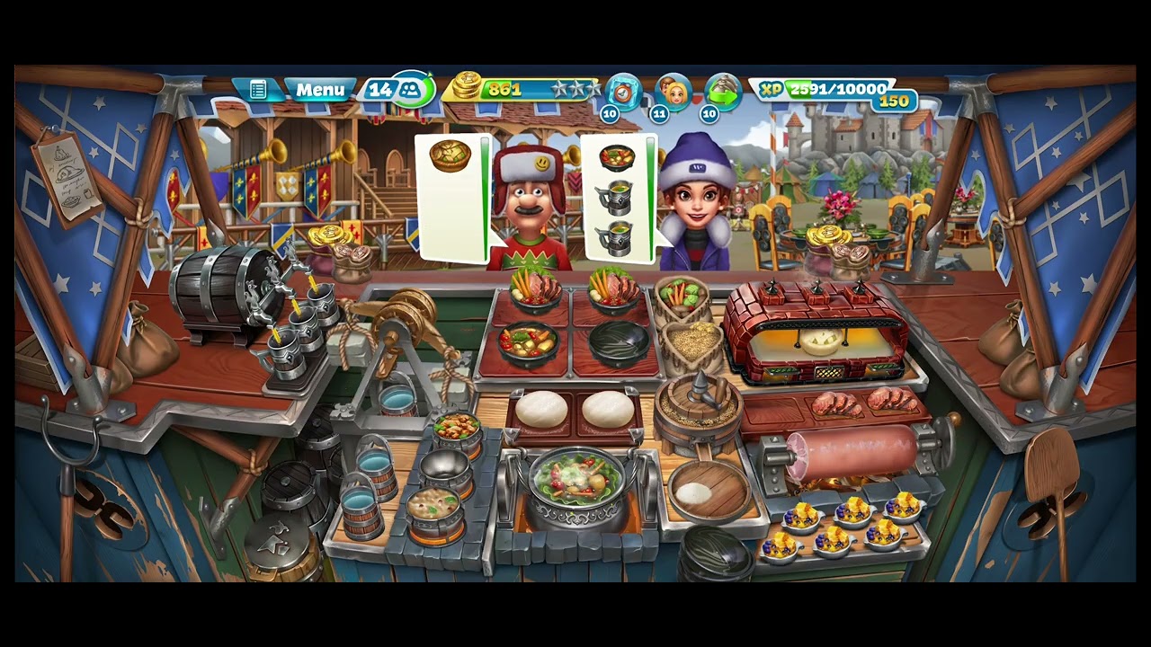 Cooking Fever - The Medieval Fair - Level 40 (3 star)
