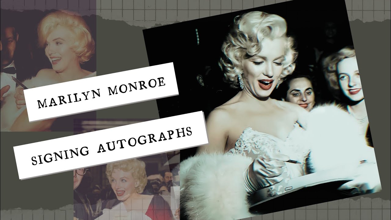 Marilyn Monroe - Signing Autographs -