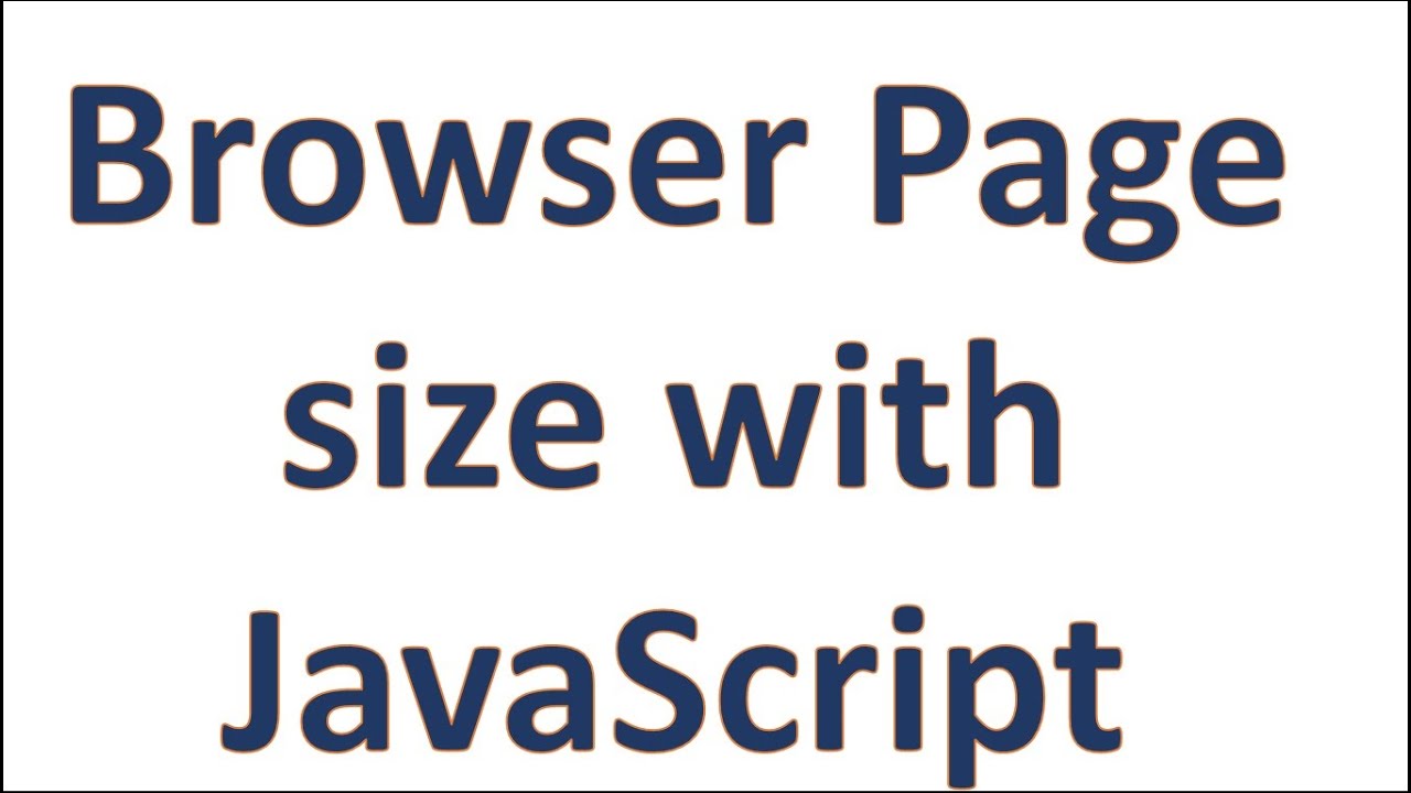 Browser Page Size | JavaScript