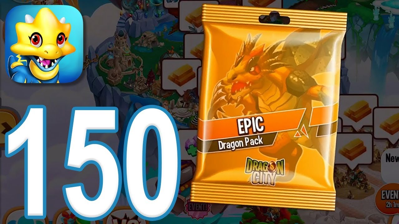 Dragon City - Gameplay Walkthrough Part 150 - Level 50, Epic Dragon Pack (iOS, Android)