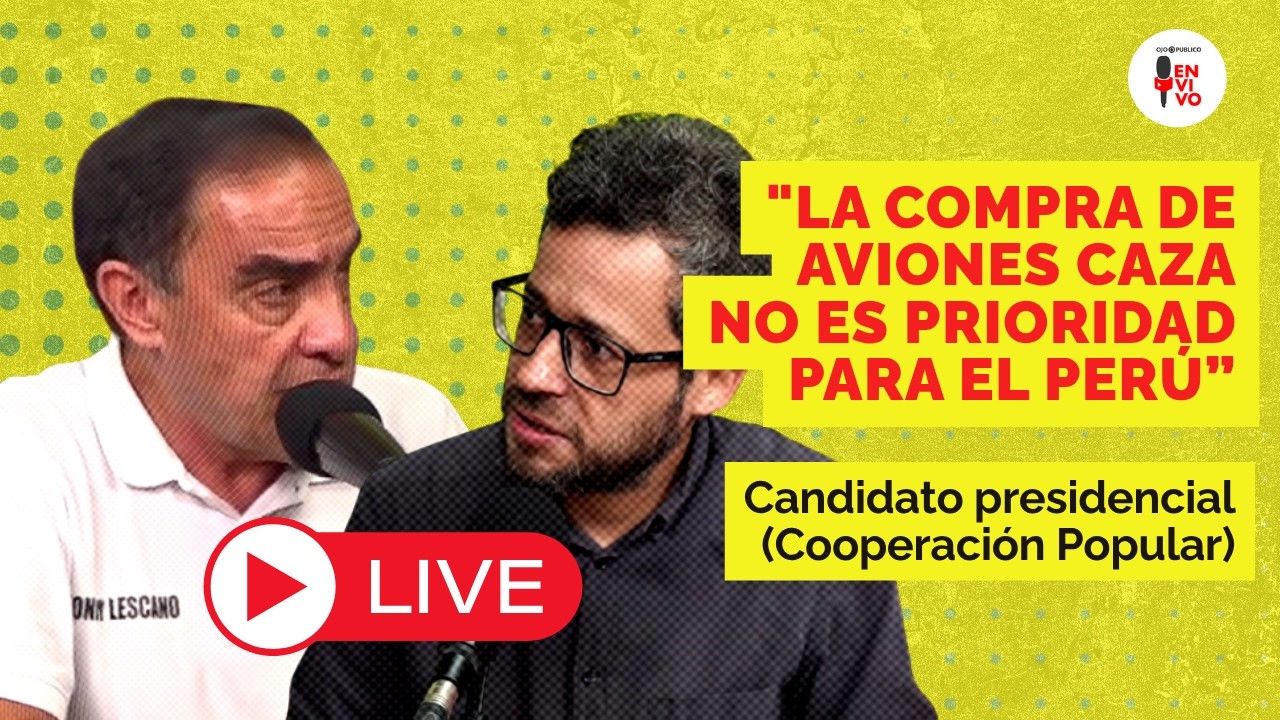 CANDIDATO PRESIDENCIAL YONHY LESCANO RESPONDE SOBRE SUS PROPUESTAS EN VIVO