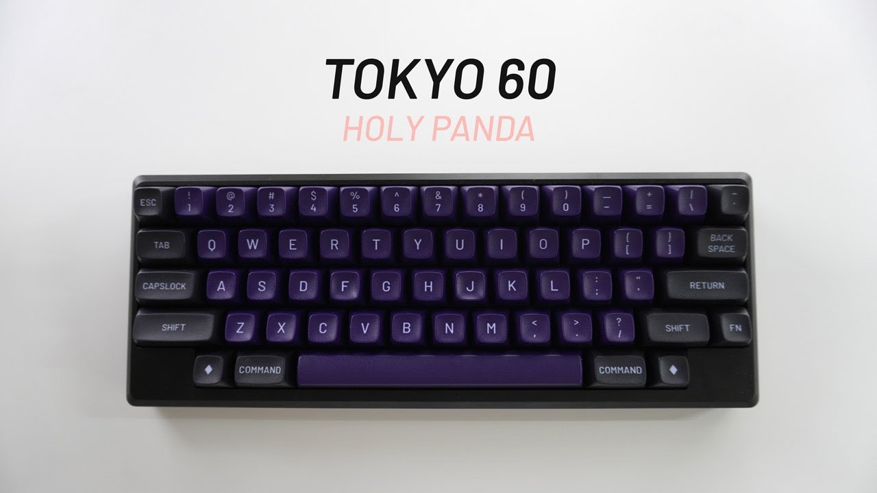 Tokyo 60, Lubed Holy Panda, Typing Sound Test, 홀리판다 윤활