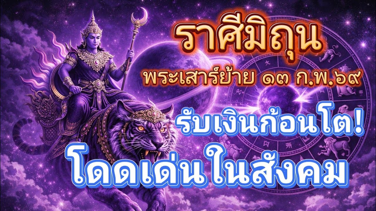 ราศีมิถุน♊รับเงินก้อนโต!…โดดเด่นในสังคม🔮เสาร์ย้าย 13 ก.พ.69!🪬💍👩‍❤️‍👨💒⛲🌳🍀🦋🎊🪄