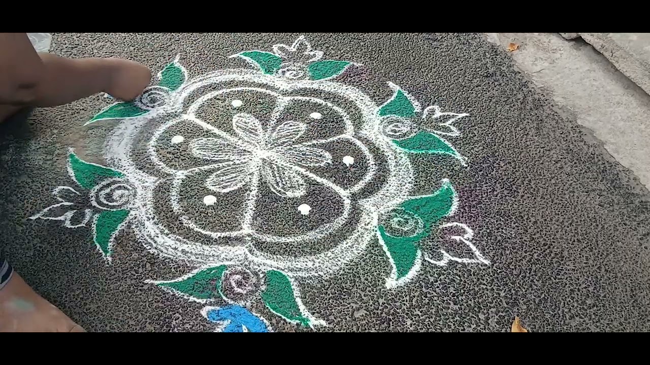 KOLAM daily ✨ #content #easy #rangoli 