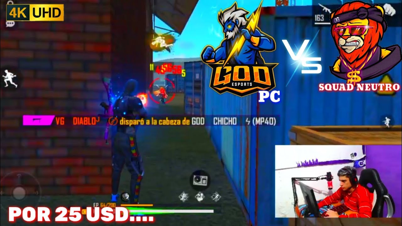 🔵 GOD SPORT ( PC ) VS SQUAD NEUTRÓ⚡ VERSUS // FULL CAPAA 🔴 ASI SE PICÓ 🔥