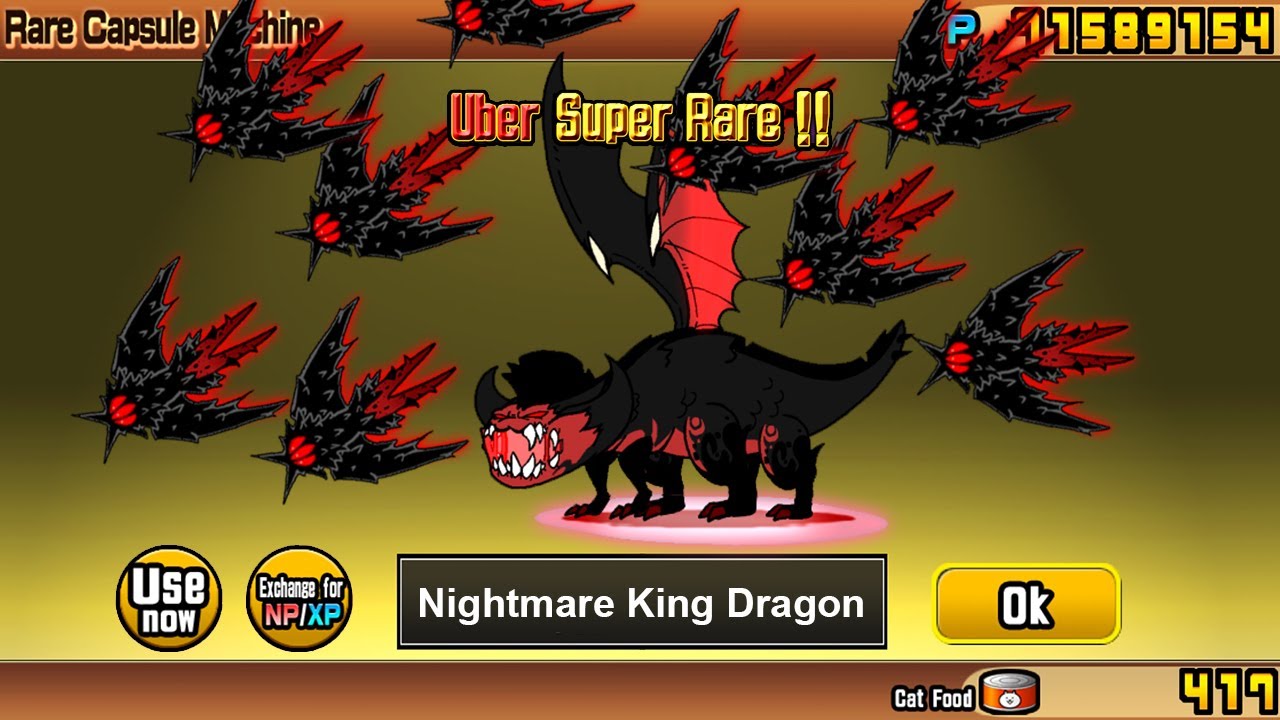 The Battle Cats - Unit Nightmare King Dragon!