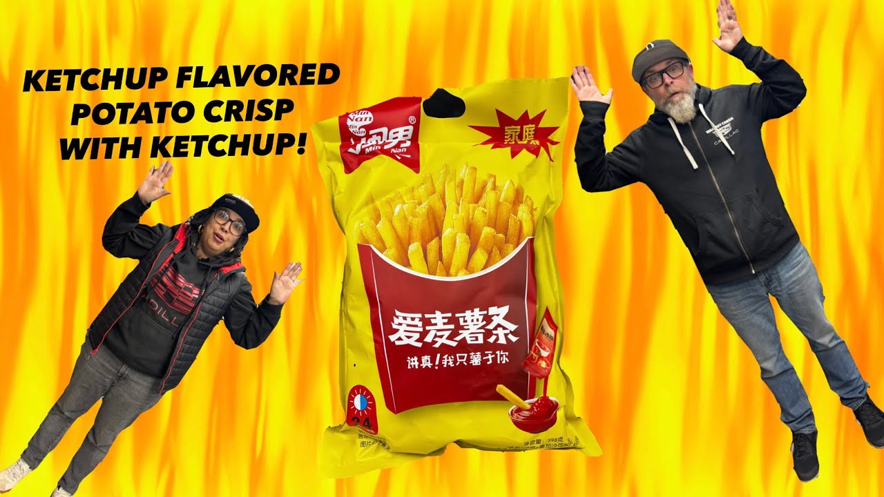 Happy New Year! We got a huge bag of Taiwan ketchup flavored potato sticks to try today…