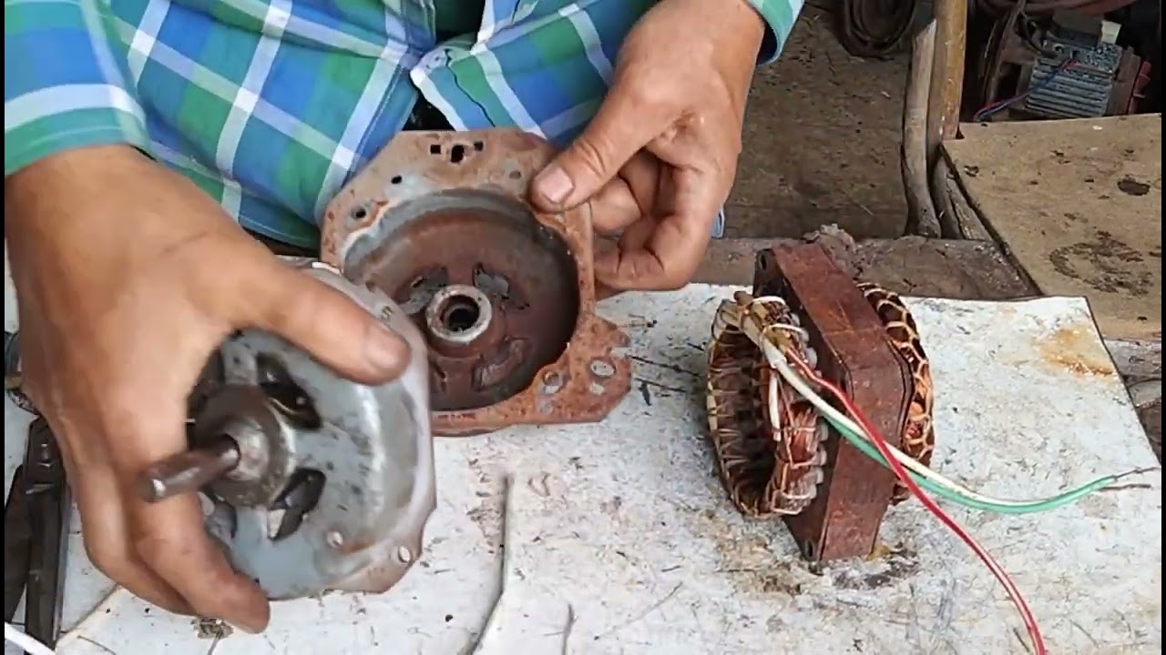 كيف تتعامل مع الشرط وحرق الاسلاك في ماتور النشاف التوشيبا ويرجع زي الشركة الجزء الثاني