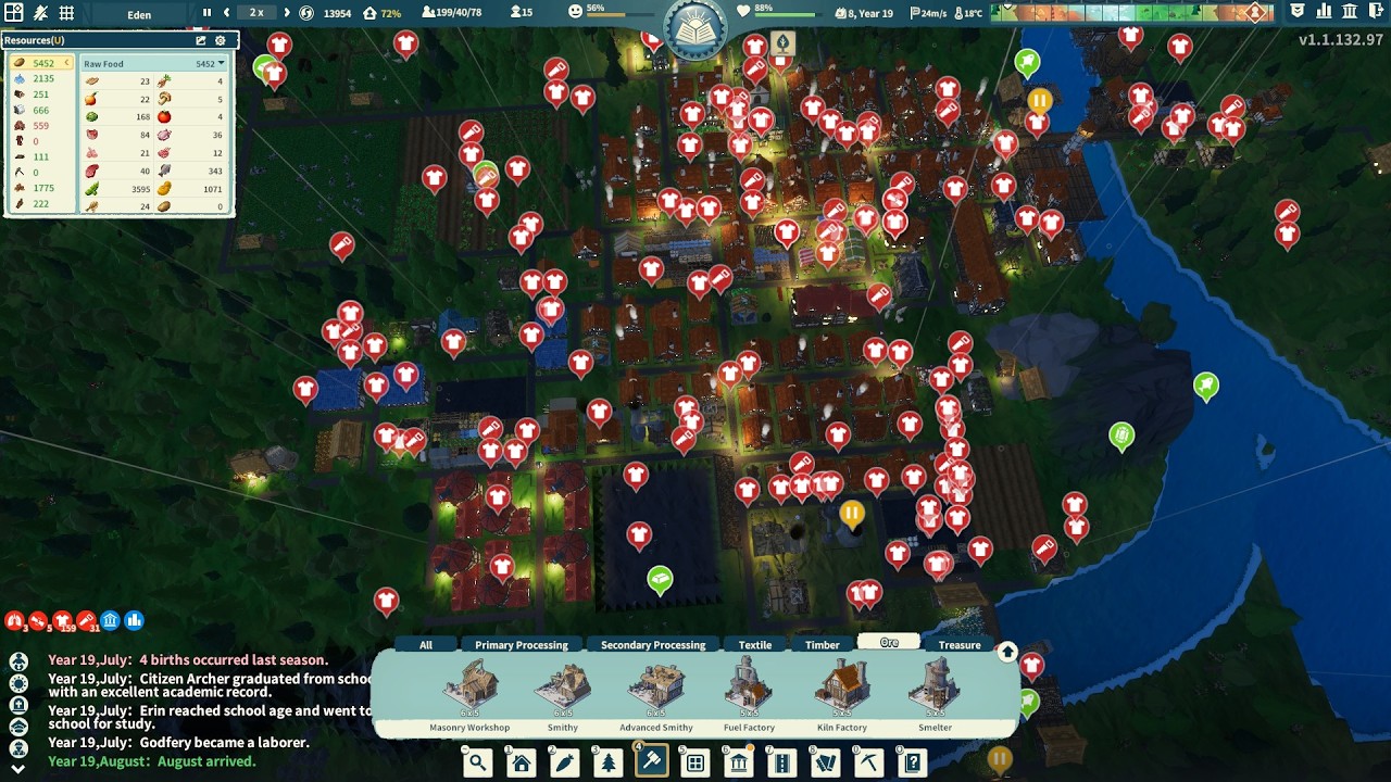 #17 SETTLEMENT SURVIVAL - Peaceful EDEN - No CLOTHES!!! lack of TOOLS /GAMEPLAY/