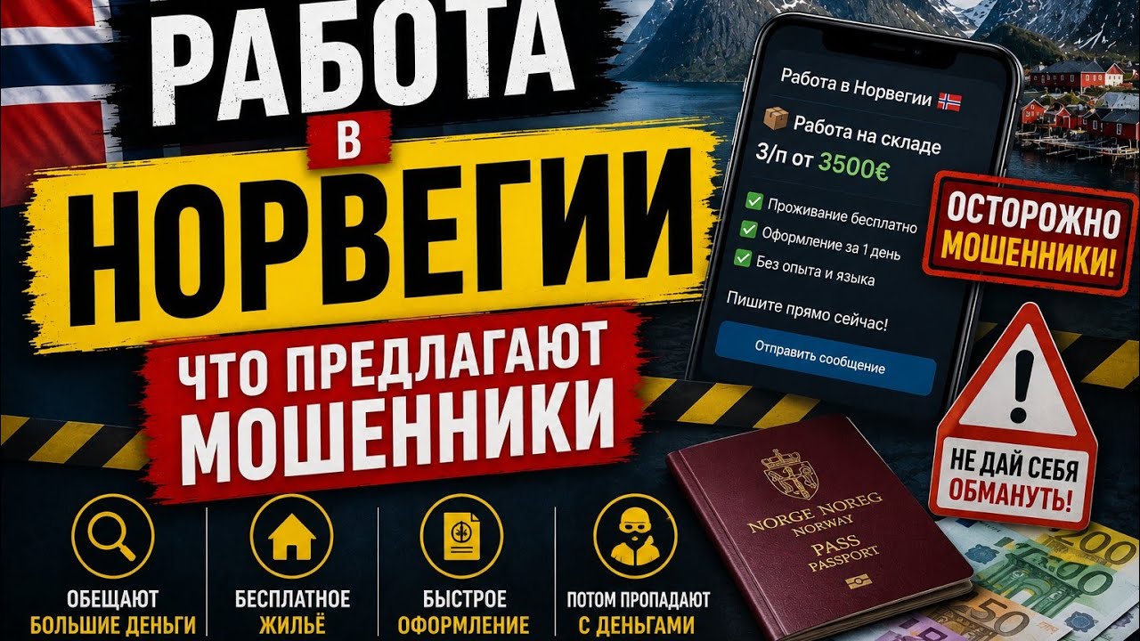 Работа в Норвегии - Что предлагают мошенники 