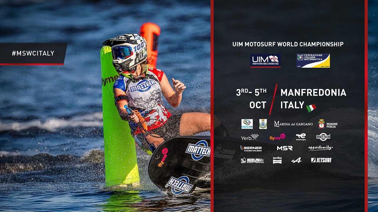 UIM MotoSurf World Championship 2025 - Round 3 - Regione Puglia GP of Italy