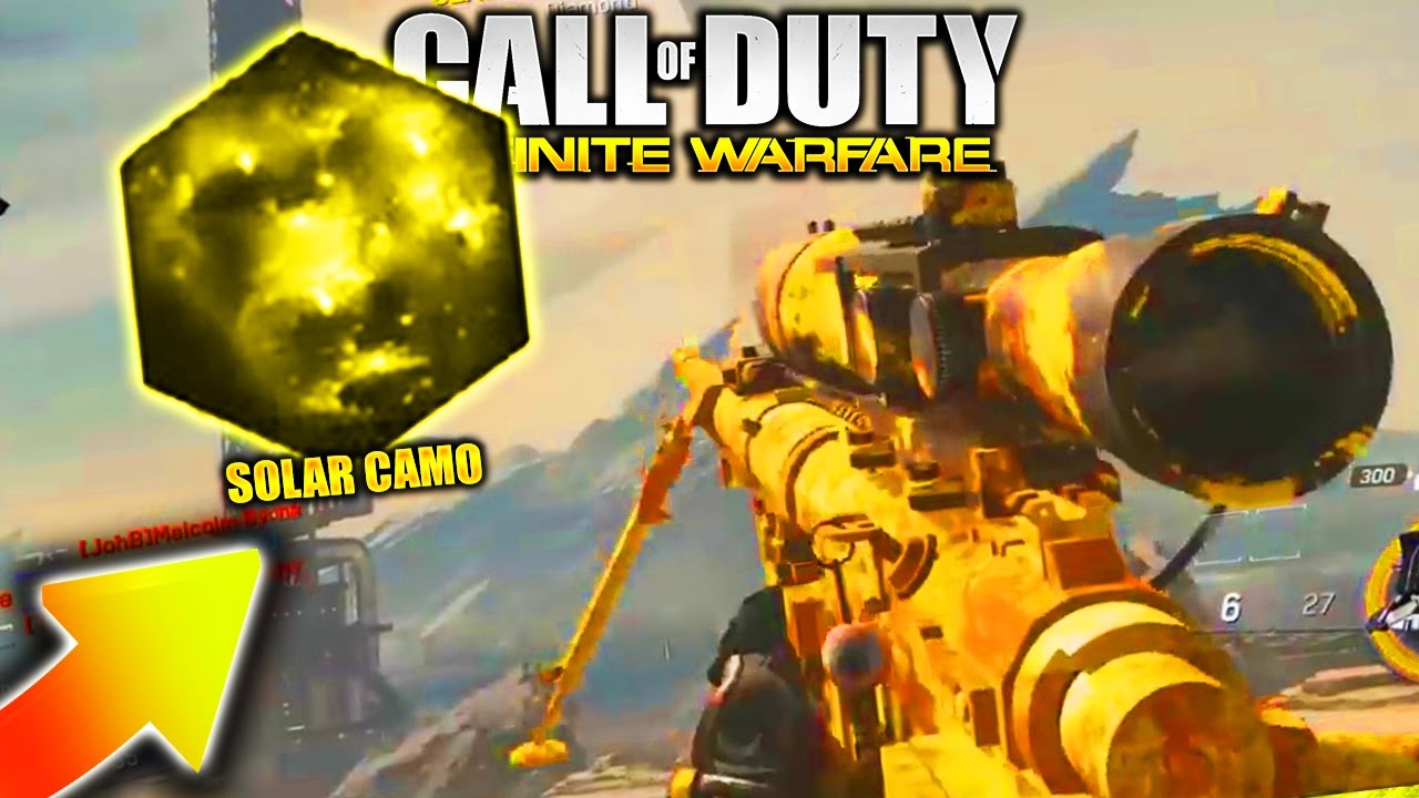 SOLAR CAMO UNLOCKED! WORLDS FIRST SOLAR CAMO IN INFINITE WARFARE! SOLAR CAMO GAMEPLAY!