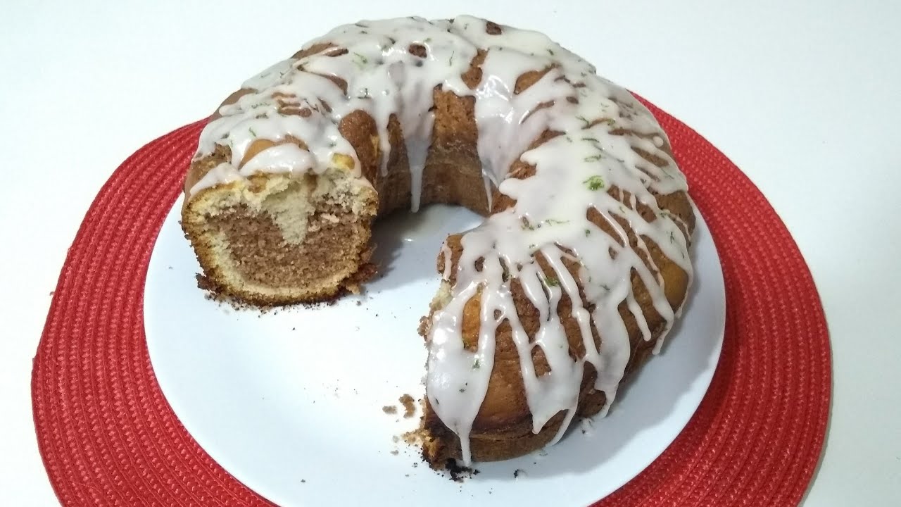 Bolo mármore de limão 😍