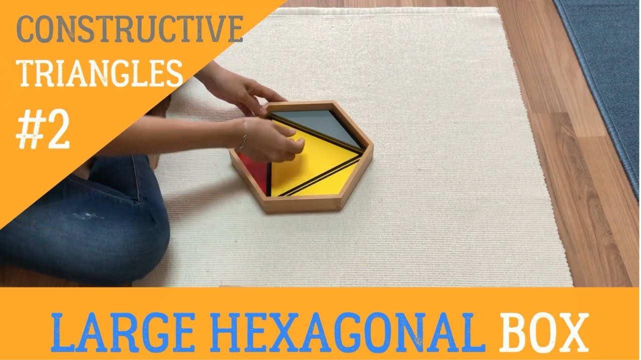 [VMI] SENSORIAL - Constructive Triangles : Large Hexagonal box  - Discrimination of Shape