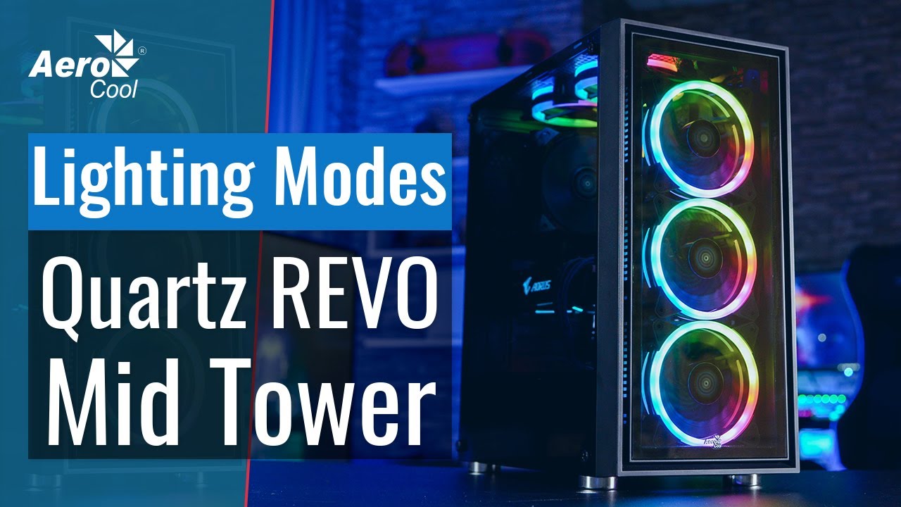 Корпус AeroCool Quartz REVO Mid Tower - 14 Режимов подсветки