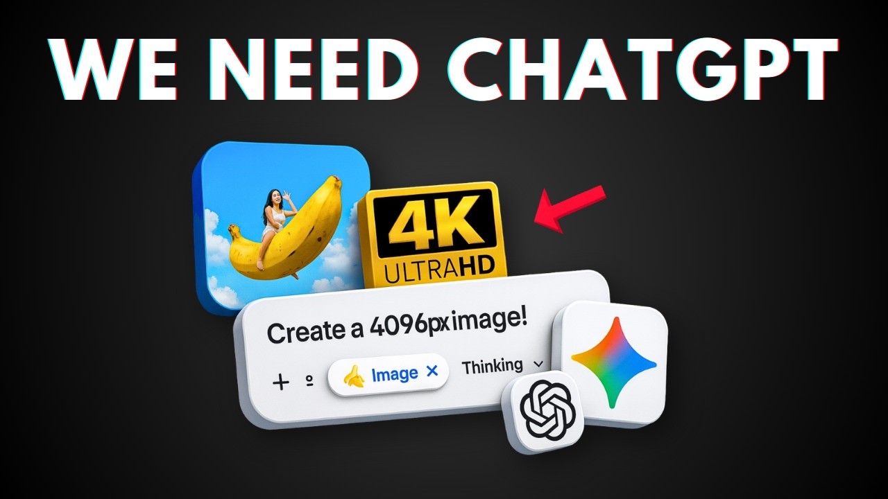 How to Create 4K Images with Gemini NANO BANANA PRO + ChatGPT