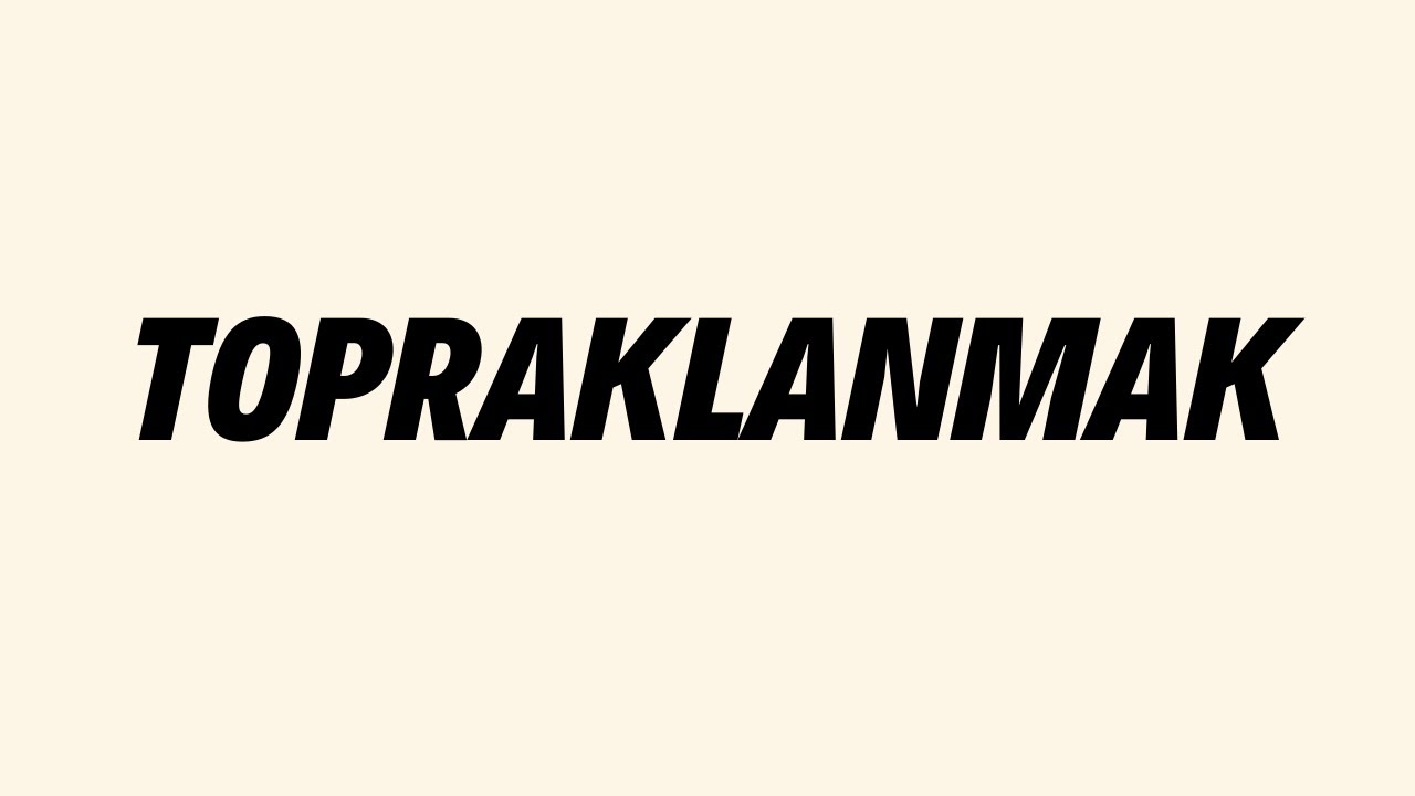 Topraklanmak | Cenk Sabuncuoğlu