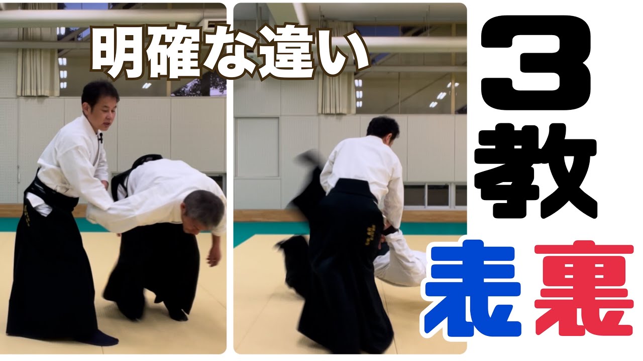 合気道【３教 裏・表】の明確な違いとは？相手が起き上がるパターンはどちら？　大阪枚方道場　活法合気道
