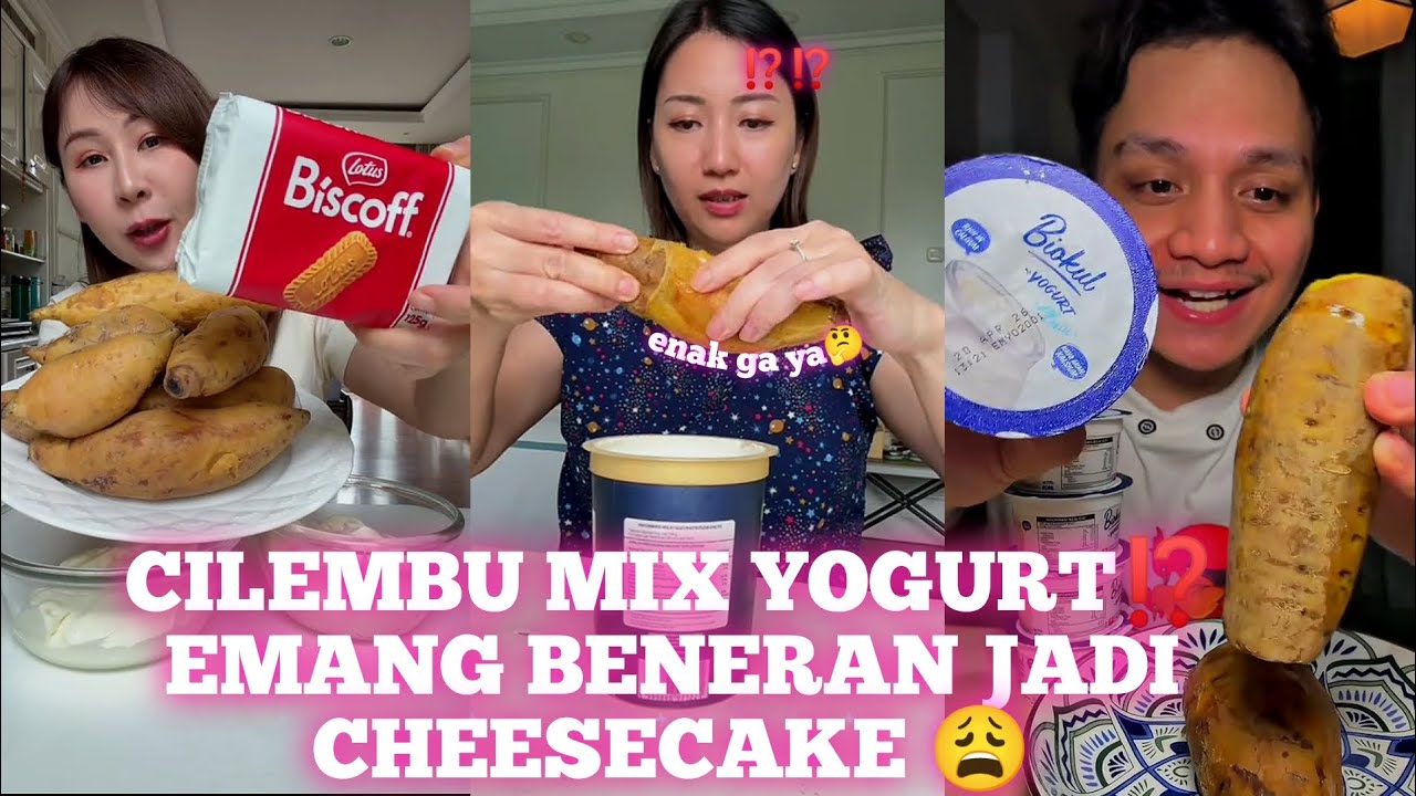KOMPILASI REVIEW MAKANAN VIRAL TIKTOK LAGI 😩‼️|| EDISI UBI CILEMBU MIX YOGURT⁉️🤔