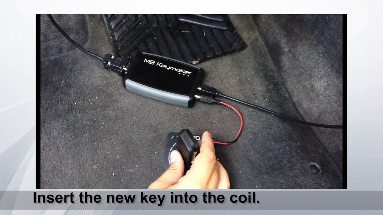 Making new key for the Mercedes ML W163 (all keys lost)