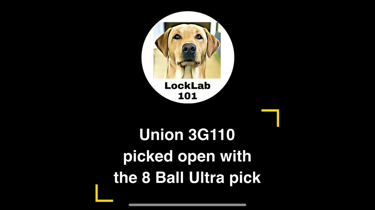 Union 3G110 picked with 8 Ball Ultra Pick