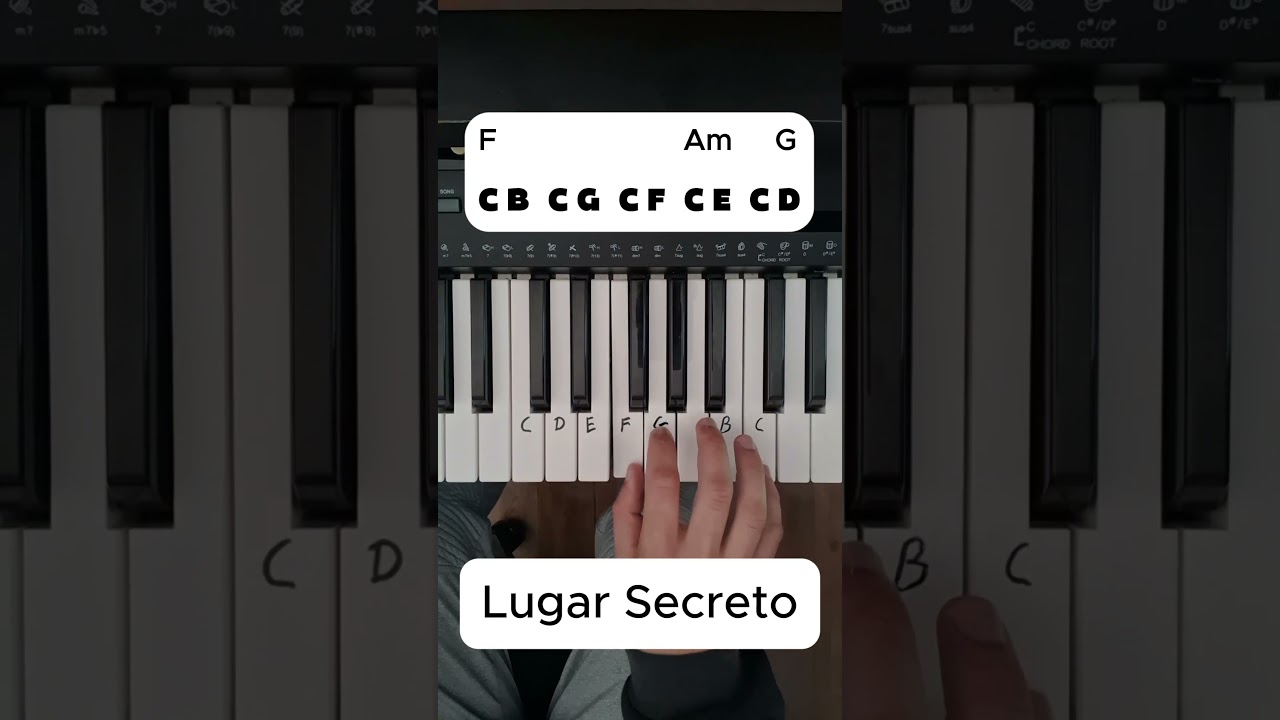 Lugar Secreto de Gabriela Rocha, introdu&ccedil;&atilde;o piano #piano #gabrielarocha #musicagospel #auladepiano