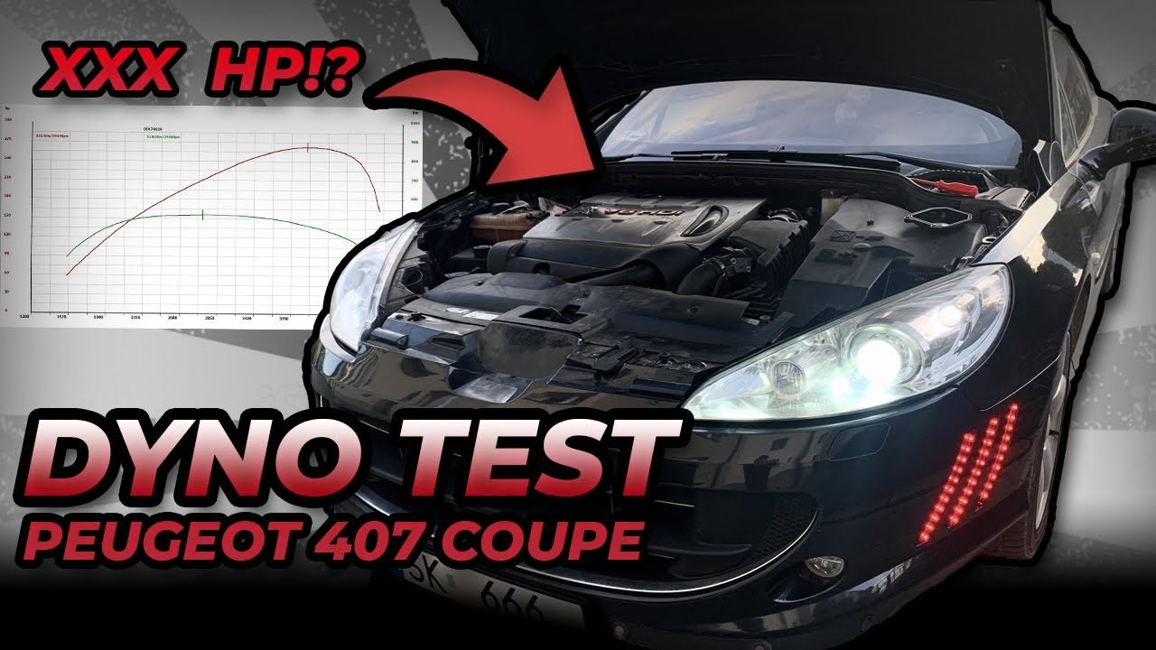 Peugeot 407 Coupe 3.0HDI - DYNO Test ***SZOK***