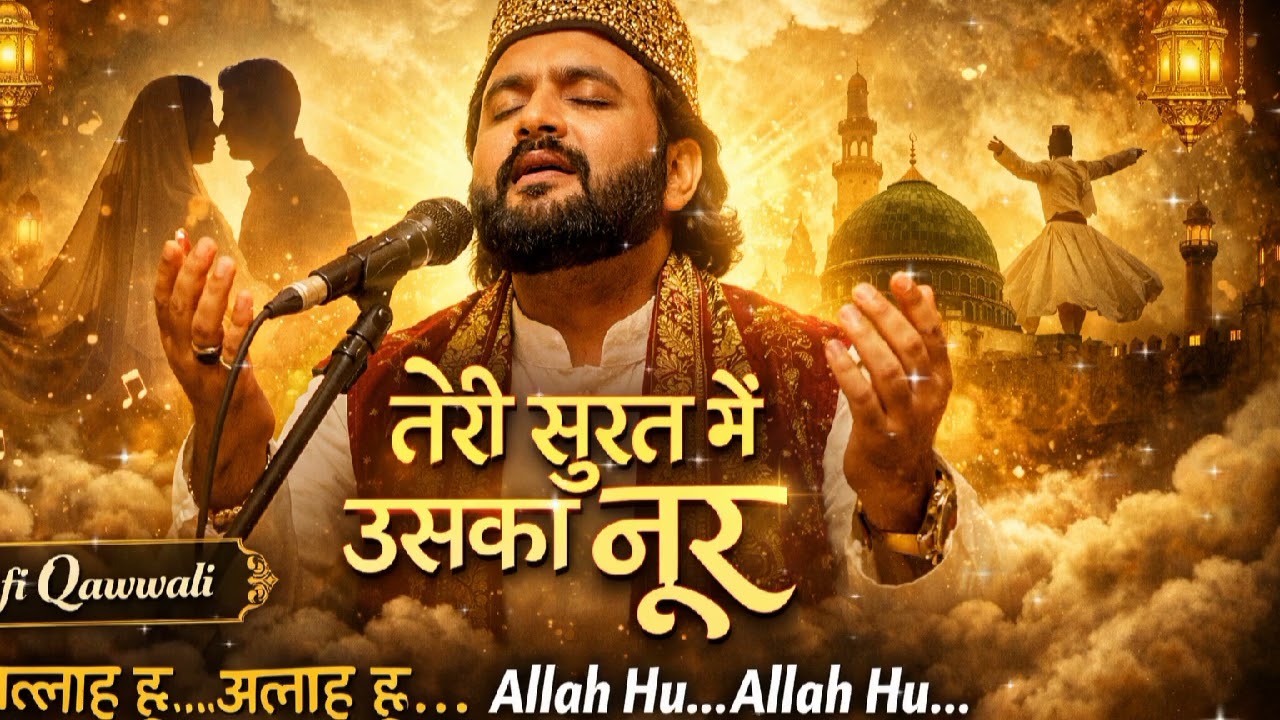 तेरी सूरत में उसका नूर | Sufi Qawwali 2026 | Ishq Majazi Se Haqeeqi | Allah Hu Kalam