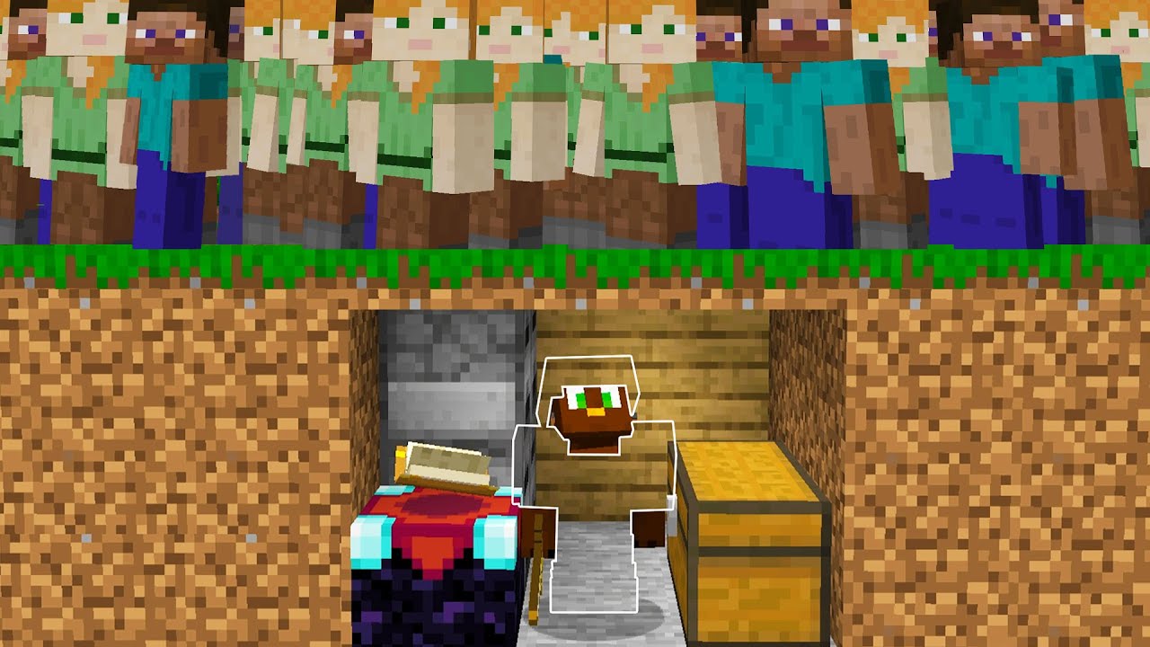 Minecraft Manhunt but I secretly use CAMO ARMOR...