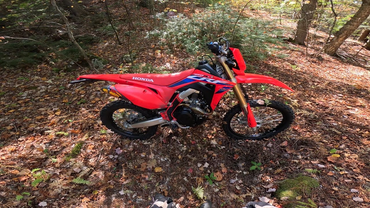 Crf450rl woods ride + new FMF