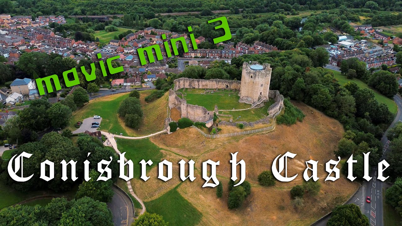 Conisbrough Castle in Crispy 4K: Mavic Mini 3 Drone Adventure