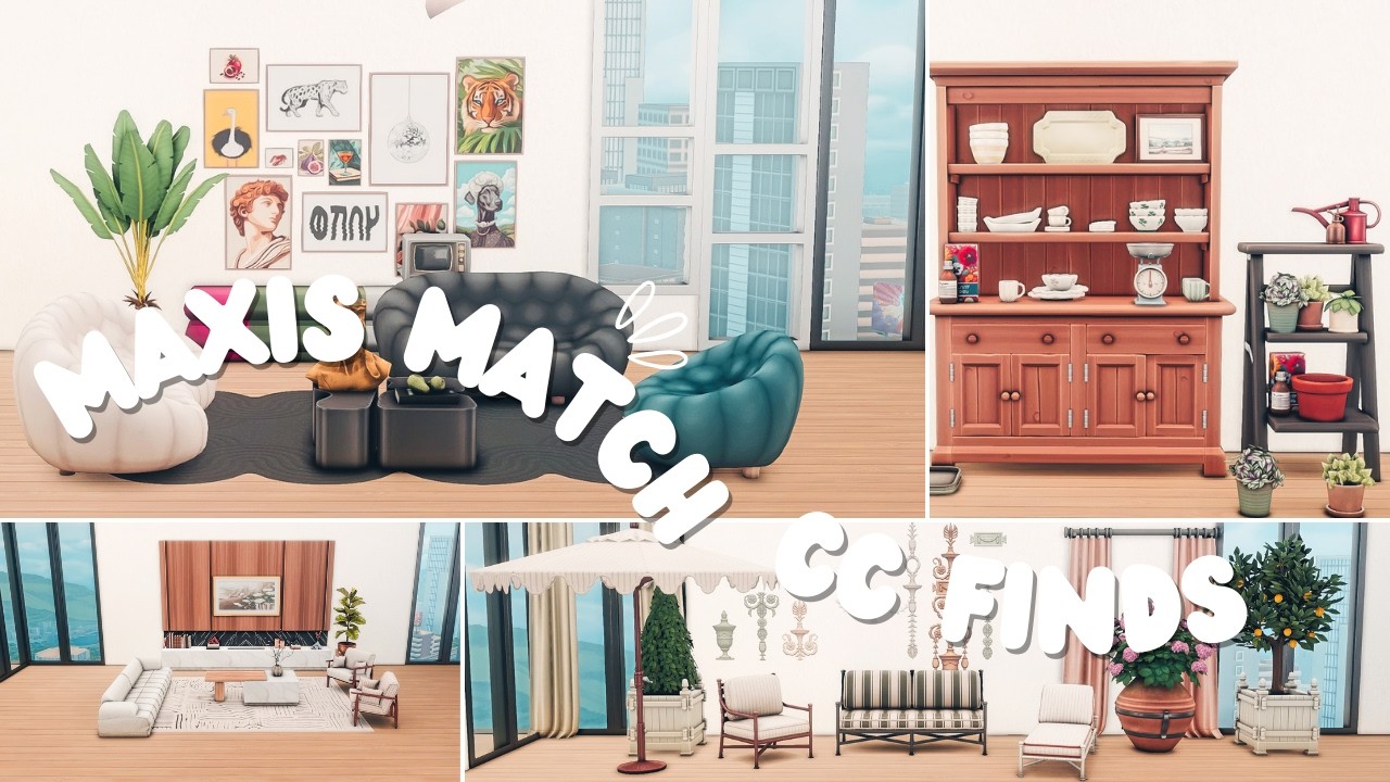 ✨ NEW Maxis Match CC&nbsp;Furniture&nbsp;Haul + CC Links ✨ | The Sims 4