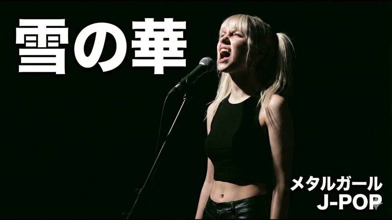 【海外メタルガールが歌ってみた】雪の華 - 中島美嘉 (J-POP AI Metal Rock Cover)