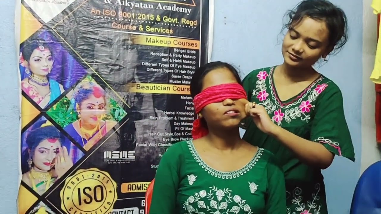 Blindfold cheek pulling lip pulling piggy nose massage