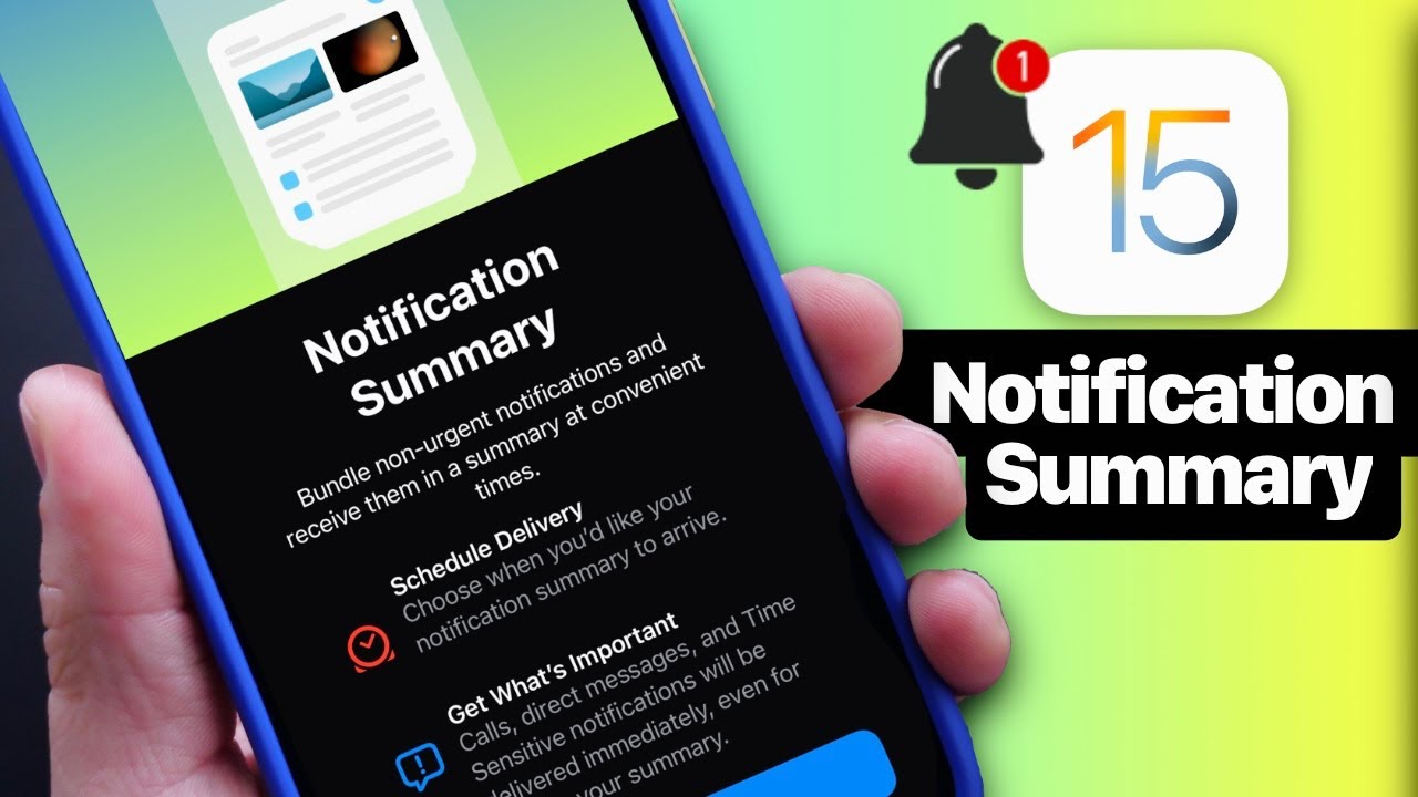 NEW Notification Summary - incredibly useful Feature in iOS 15