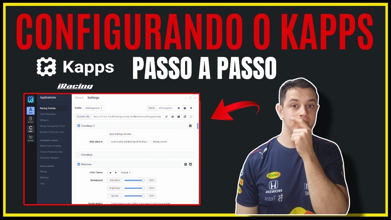 CONFIGURANDO O KAPPS PASSO A PASSO #iracing #automobilismovirtual #tutorial