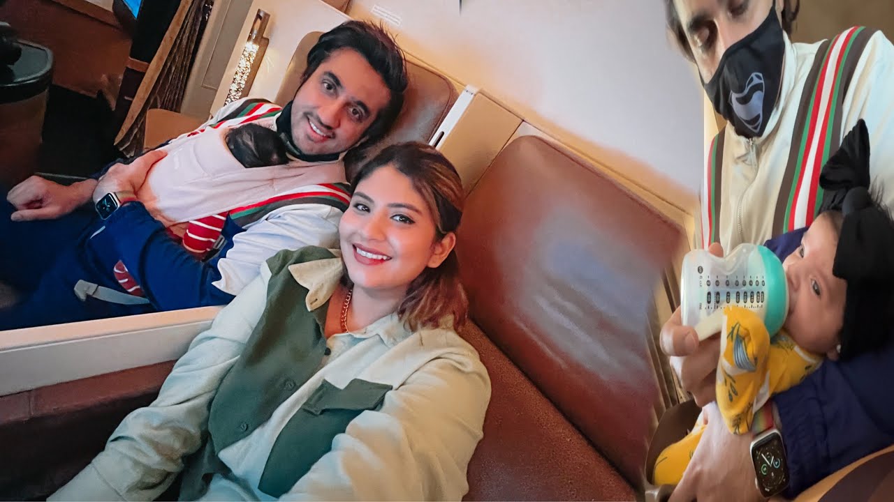 LONG HAUL FLIGHT WITH A NEWBORN| Skyu's first flight